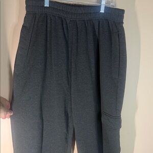 Men's Black Cargo Joggers with Elastic Waistband